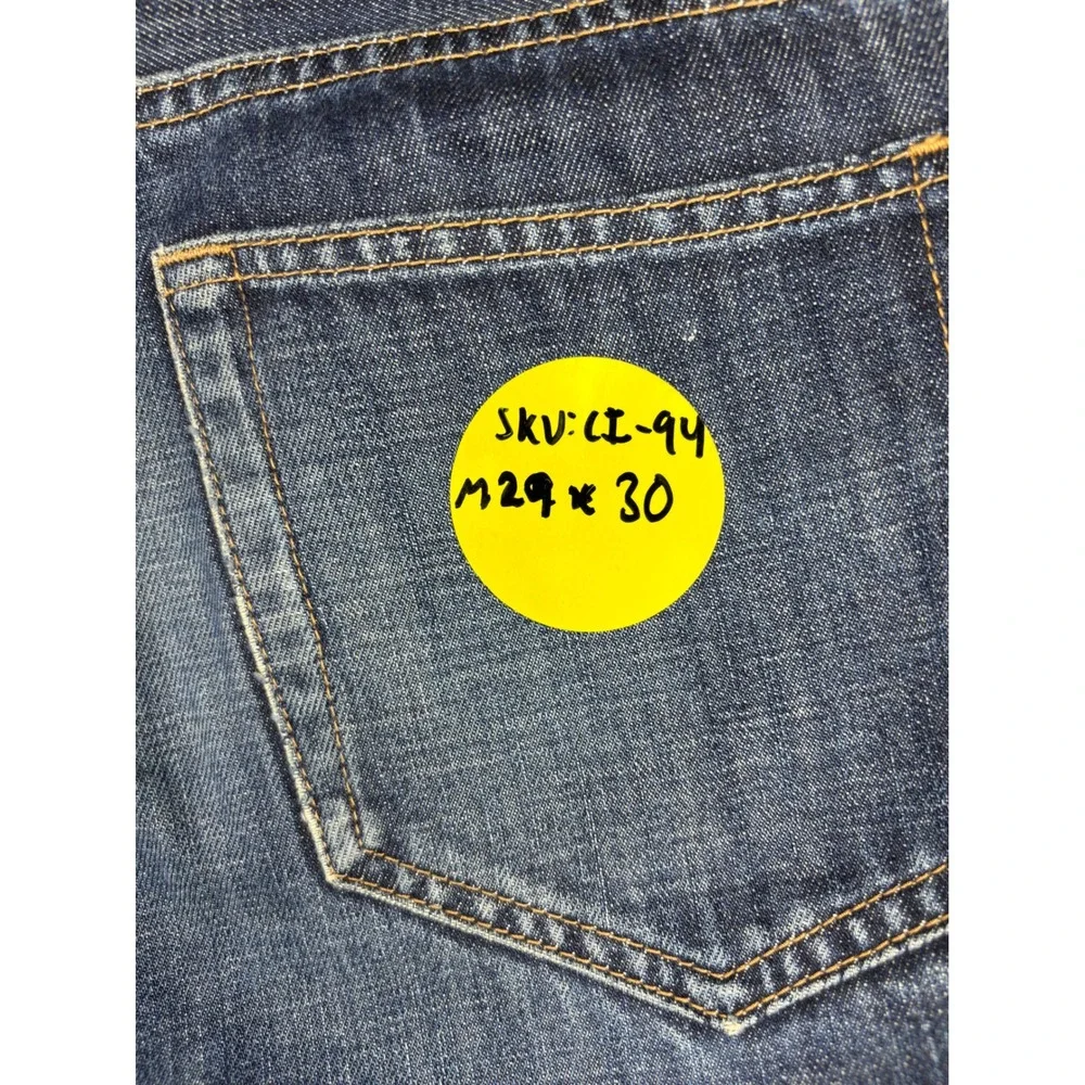 J.Crew Sutton Mens 29x30 Straight Fit Dark Wash Denim Blue Jeans